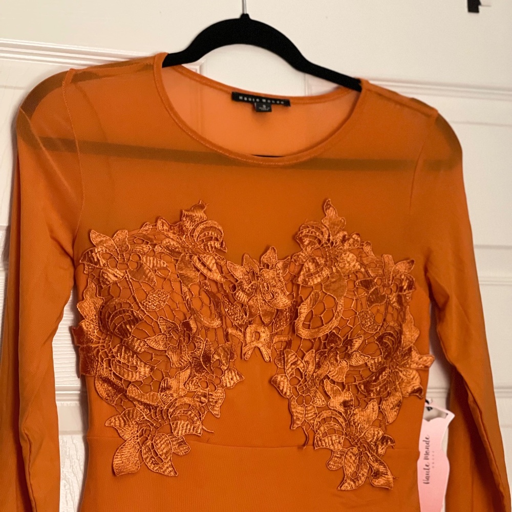 Orange Party Dress